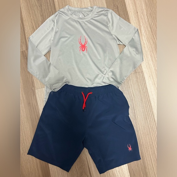 Spyder Youth 3 piece Swim Set Size 7/8 (Small) - Picture 4 of 11